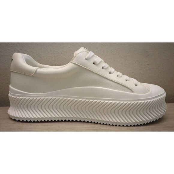 Circus NY x Sam Edelman Women's Sz 10M White Tatum Wavy-Ribbed Flatform Shoes - Picture 11 of 14